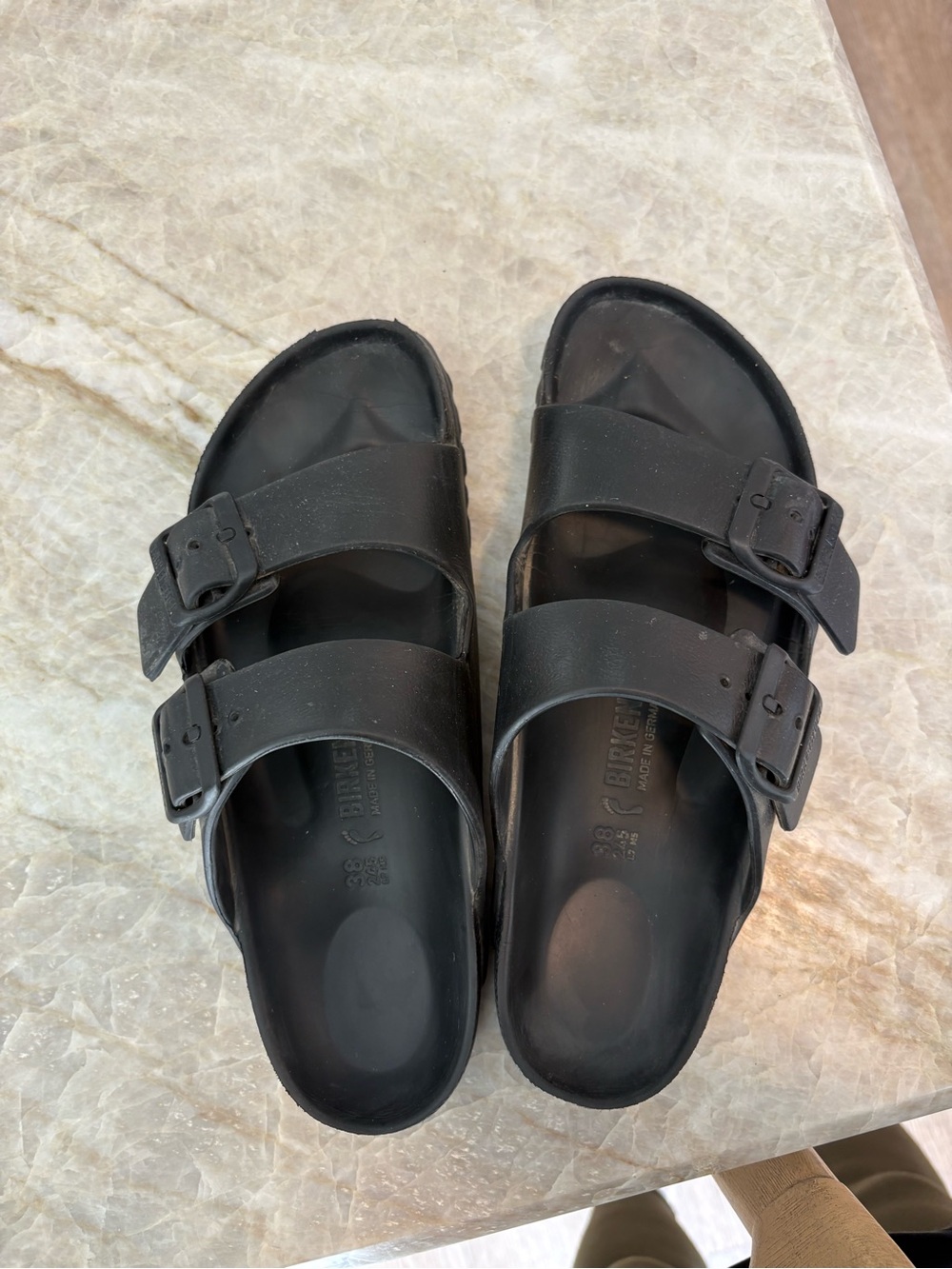 Black Women’s Size 38 Birkenstock Sandals